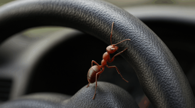 The Ant and A Steering Wheel